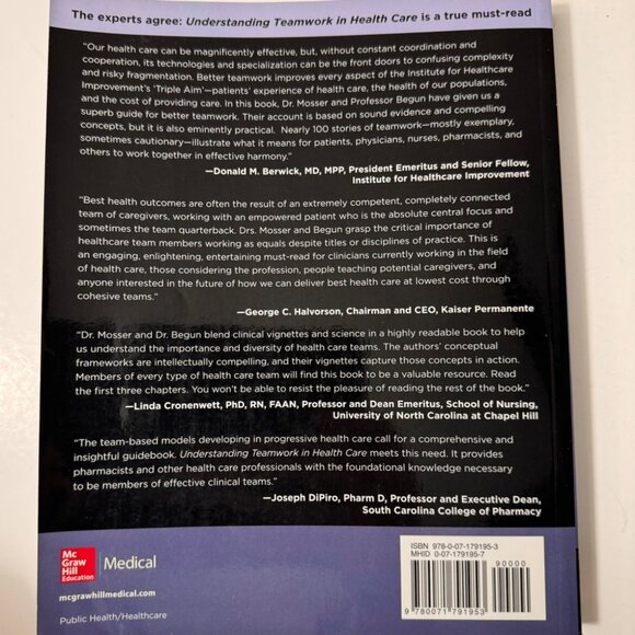 Understanding Teamwork In Health Care By Gordon Mosser & James W. Begun 2014 SC - Picture 5 of 16